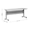 Flash Furniture Palmer 72in. x 24in. HD Nesting Table w/T-Legs, Modesty Panel, 1in. Thick Gray Tabletop, Gray Frame MT-M7224-T-LEG-GRYGRY-GG - alternate 5